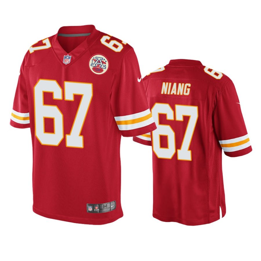 mens chiefs lucas niang red game jersey