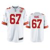 mens chiefs lucas niang white game jersey