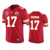 mens chiefs mecole hardman red 60th anniversary vapor limited jersey
