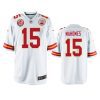 mens chiefs patrick mahomes white 60th anniversary game jersey