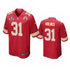 mens chiefs priest holmes red super bowl lv game jersey