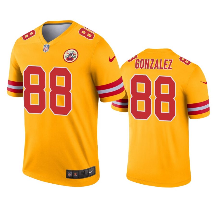 mens chiefs tony gonzalez gold inverted legend jersey