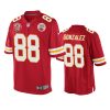 mens chiefs tony gonzalez red 60th anniversary game jersey