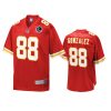 mens chiefs tony gonzalez red nfl pro line hall of fame jersey