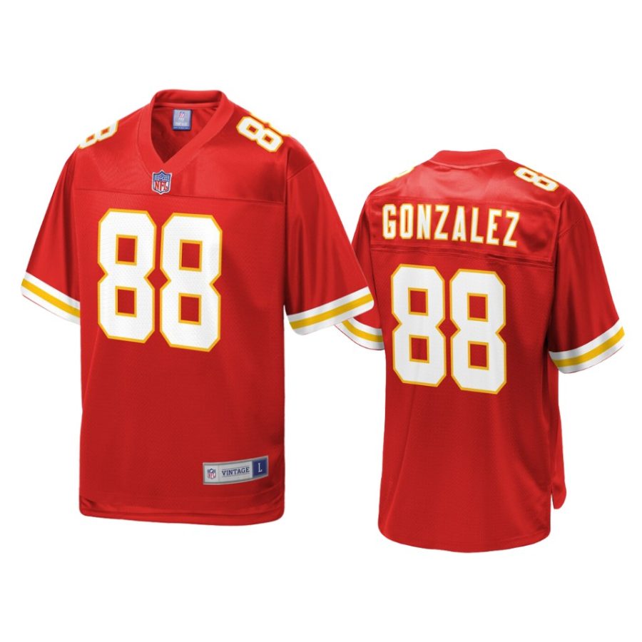 mens chiefs tony gonzalez red replica retired player jersey