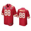 mens chiefs tony gonzalez red super bowl lvii game jersey