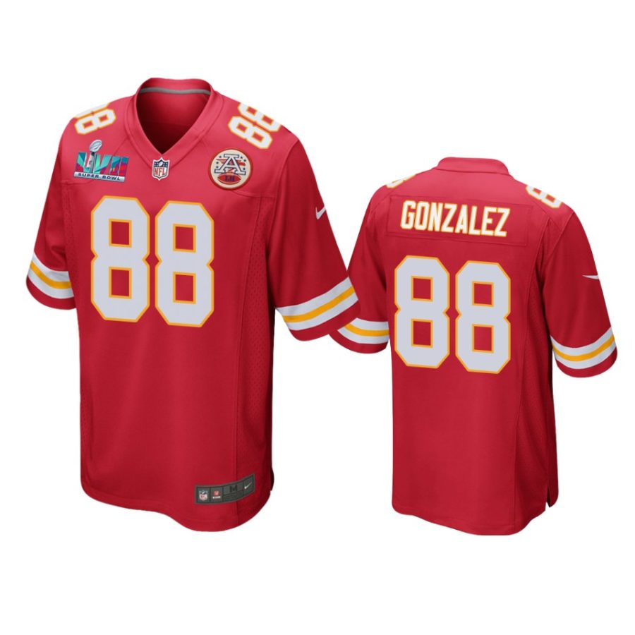 mens chiefs tony gonzalez red super bowl lvii game jersey