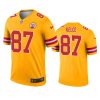 mens chiefs travis kelce gold inverted legend jersey