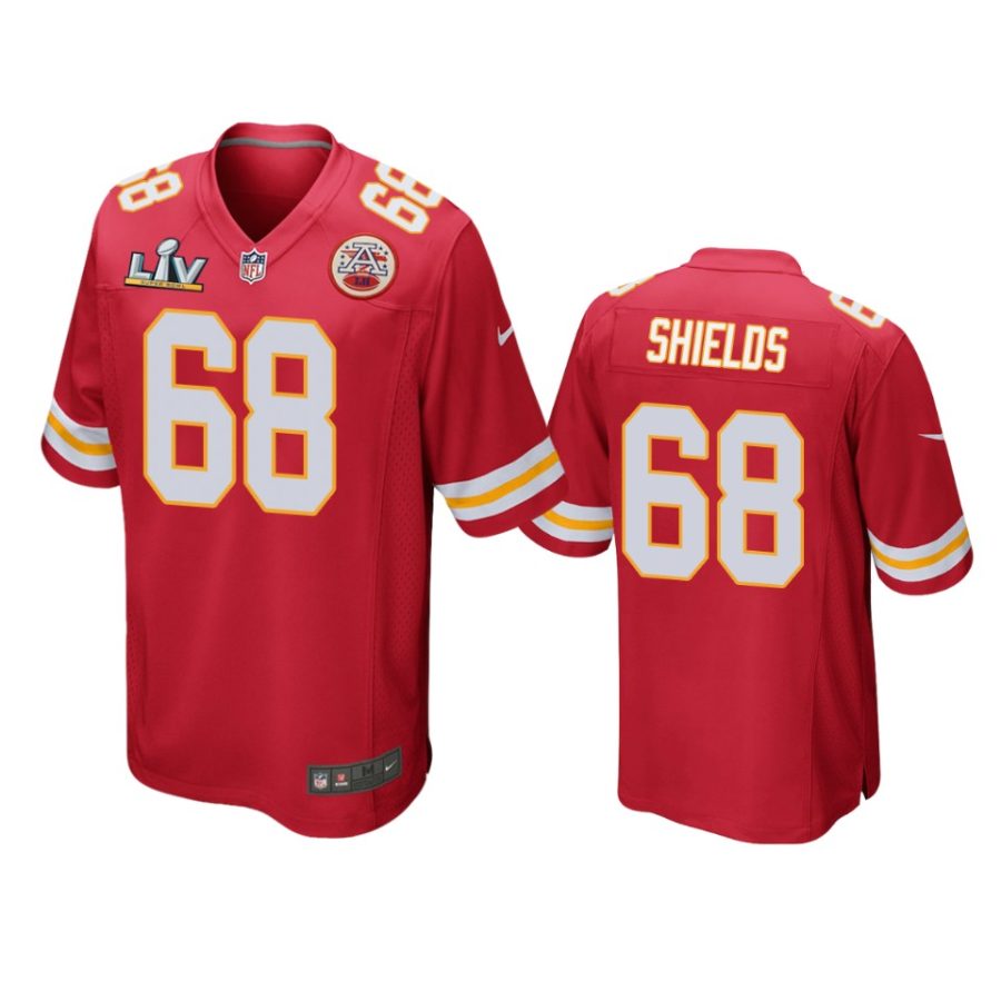 mens chiefs will shields red super bowl lv game jersey