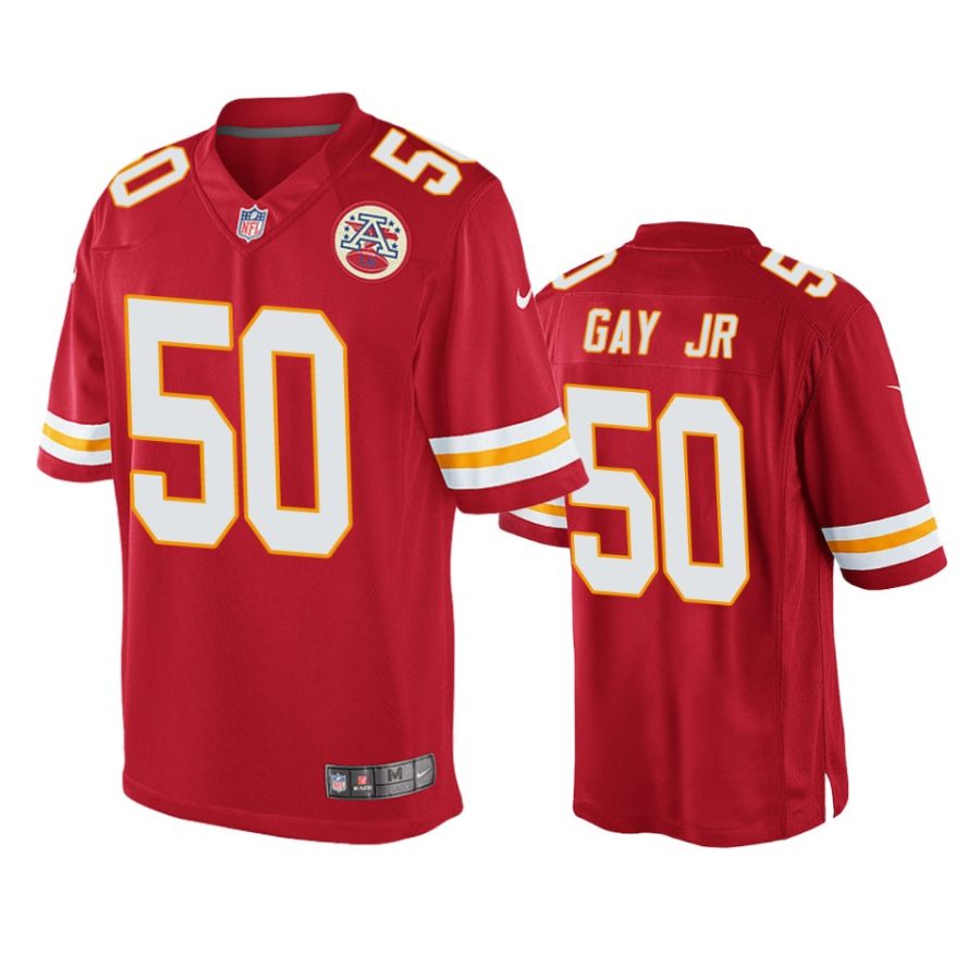 mens chiefs willie gay jr. red game jersey