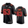 mens chiefs willie lanier black super bowl lv game fashion jersey