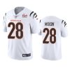 mens cincinnati bengals joe mixon white super bowl lvi limited jersey