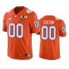 mens clemson tigers custom orange 2018 national champions jersey