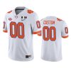 mens clemson tigers custom white 2018 national champions jersey