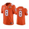 mens clemson tigers justyn ross orange 2018 national champions jersey