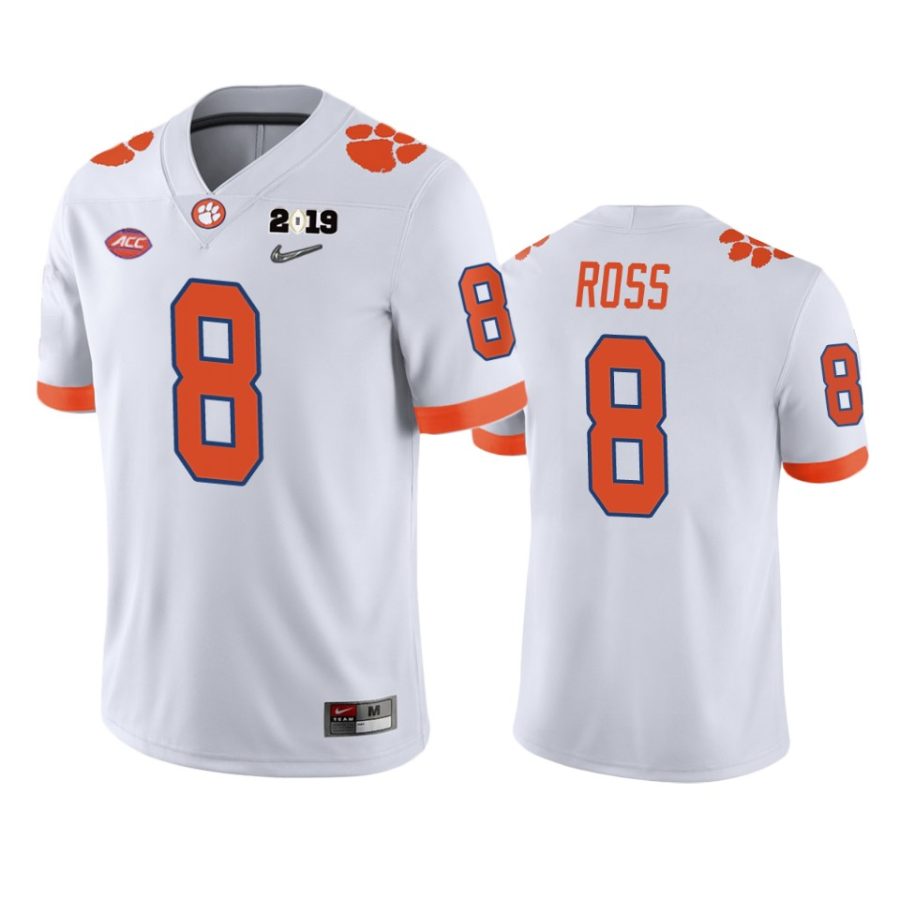 mens clemson tigers justyn ross white 2018 national champions jersey