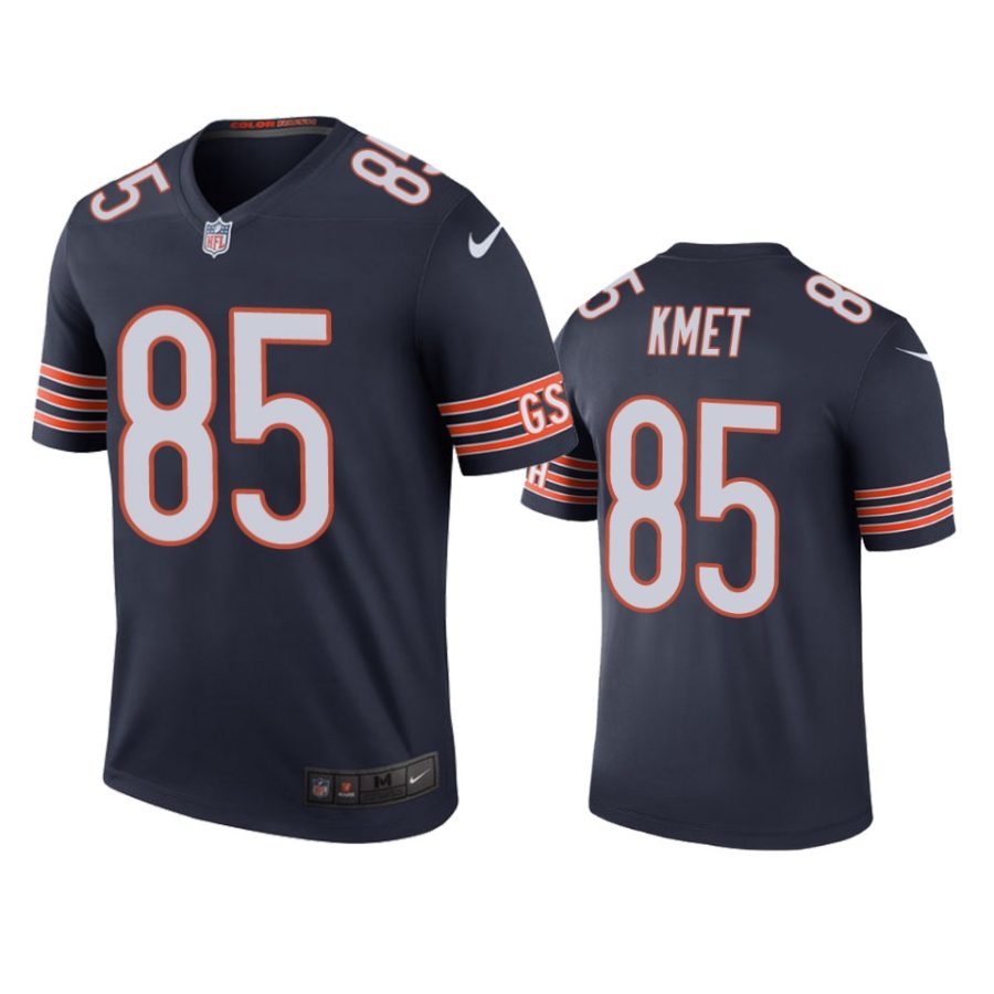 mens color rush legend bears cole kmet navy jersey