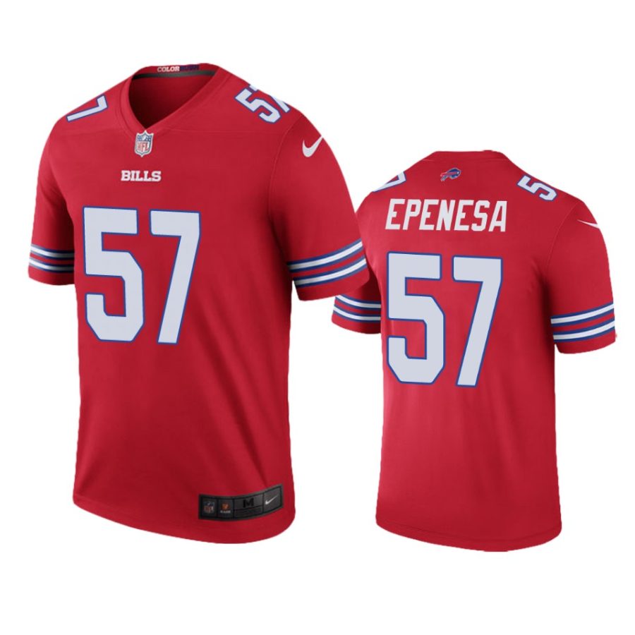 mens color rush legend bills a.j. epenesa red jersey