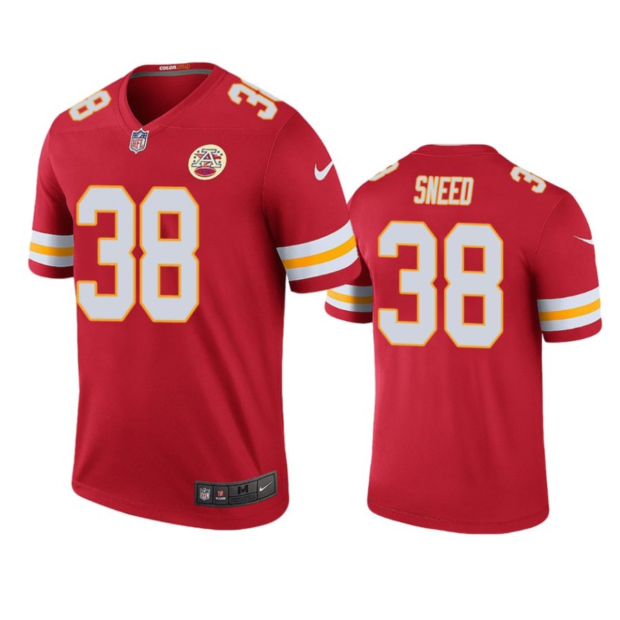 mens color rush legend chiefs ljarius sneed red jersey