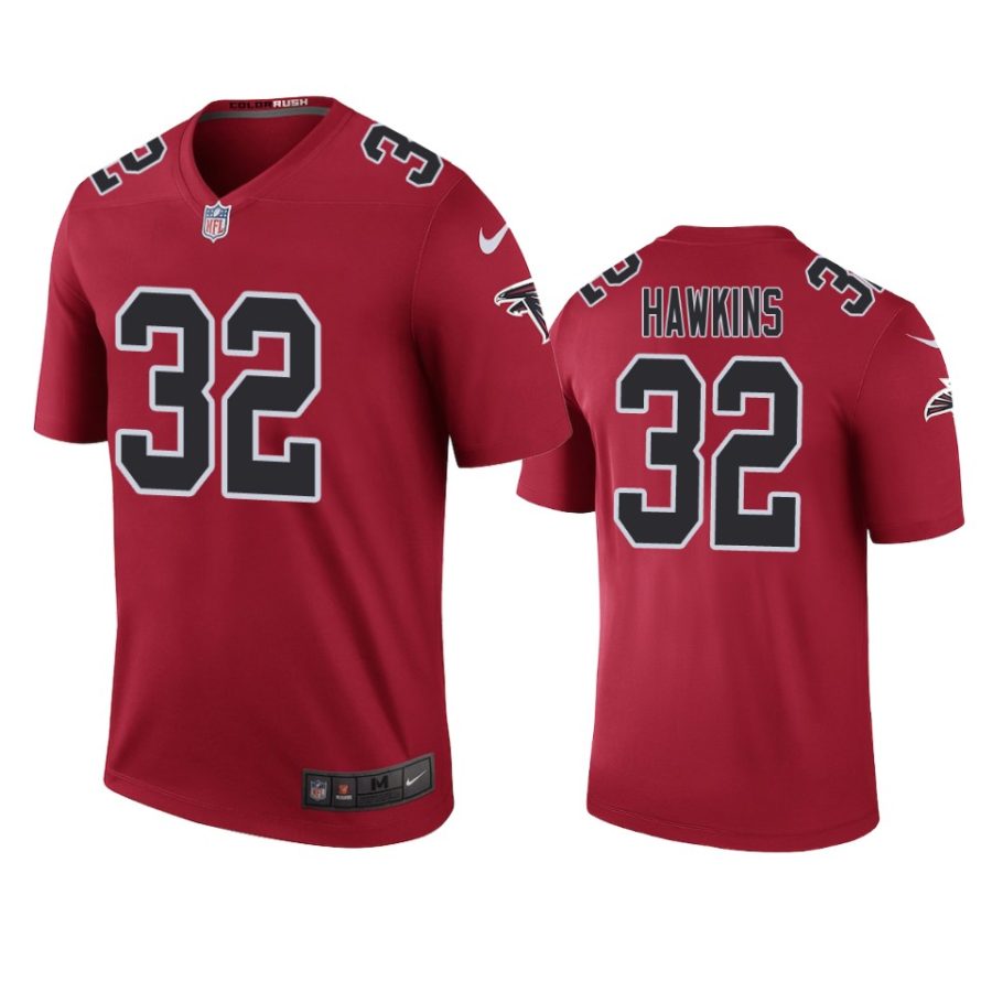 mens color rush legend falcons jaylinn hawkins red jersey