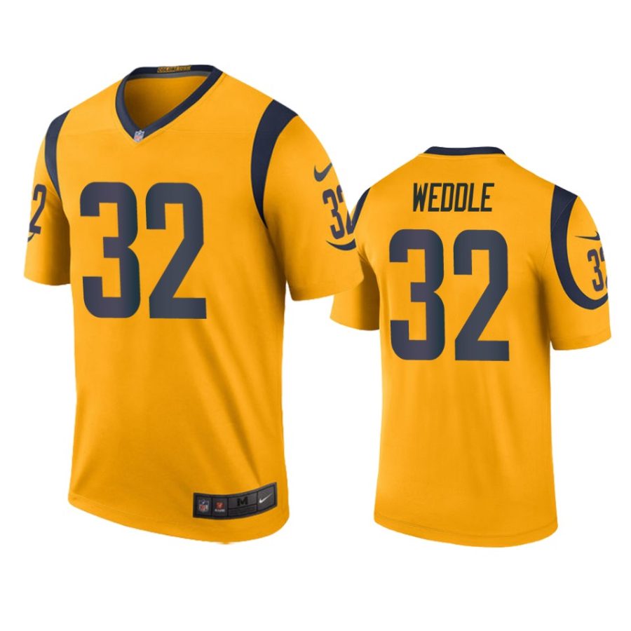 mens color rush legend rams eric weddle gold jersey