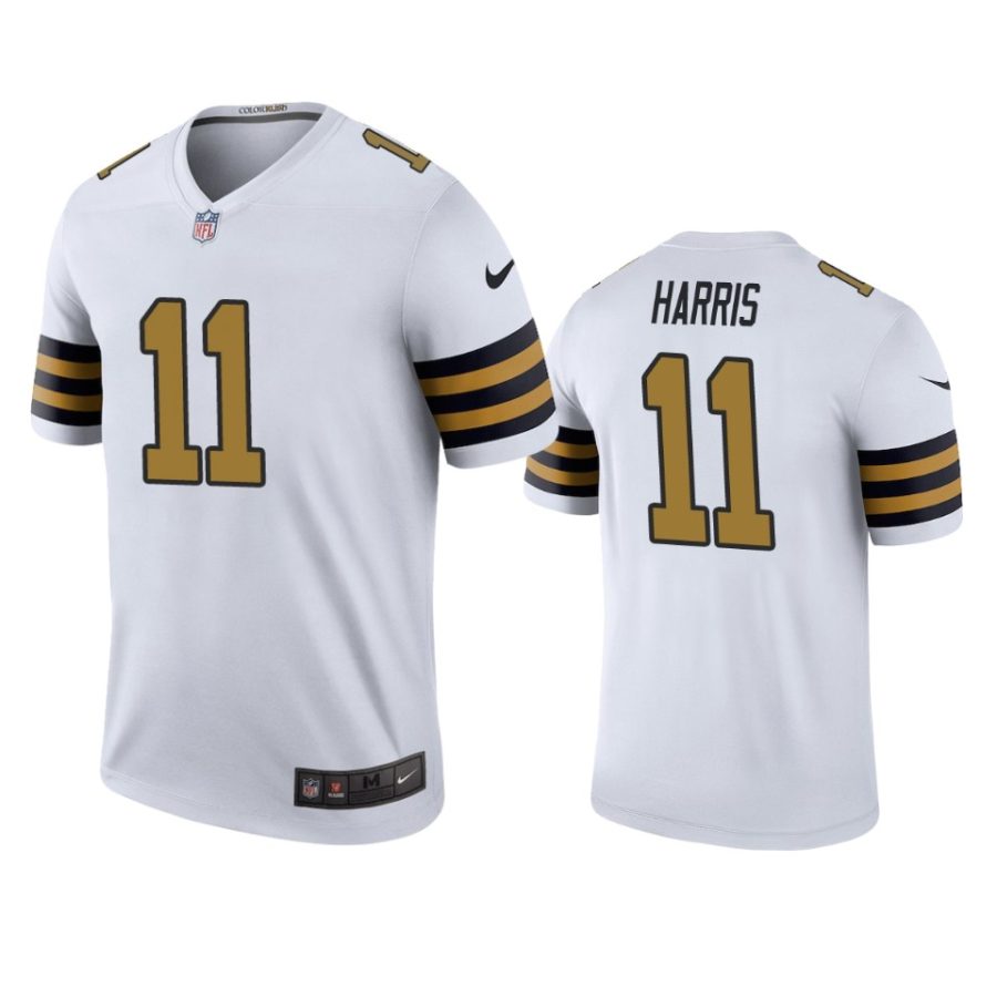 mens color rush legend saints deonte harris white jersey