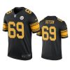 mens color rush legend steelers kevin dotson black jersey