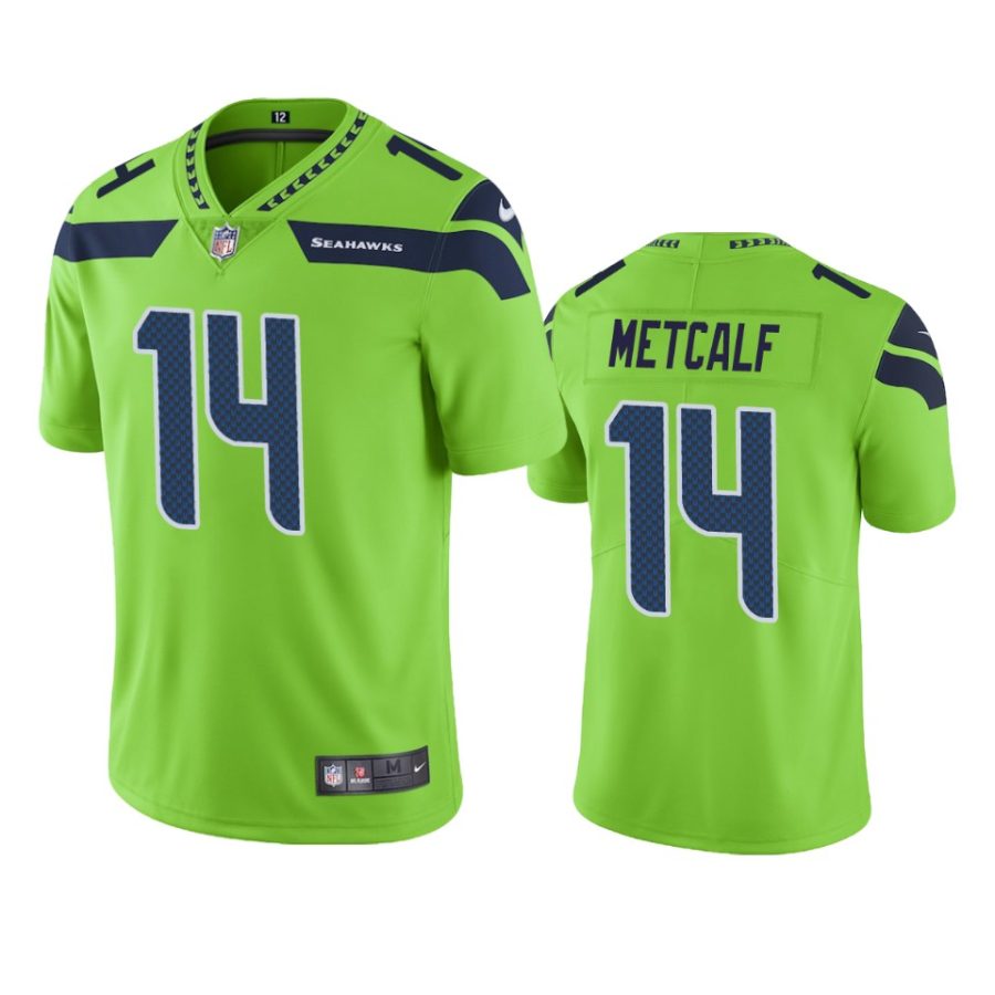 mens color rush limited d.k. metcalf seahawks green jersey