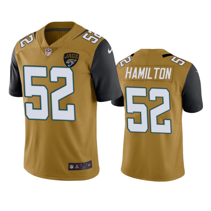 mens color rush limited davon hamilton jaguars gold jersey