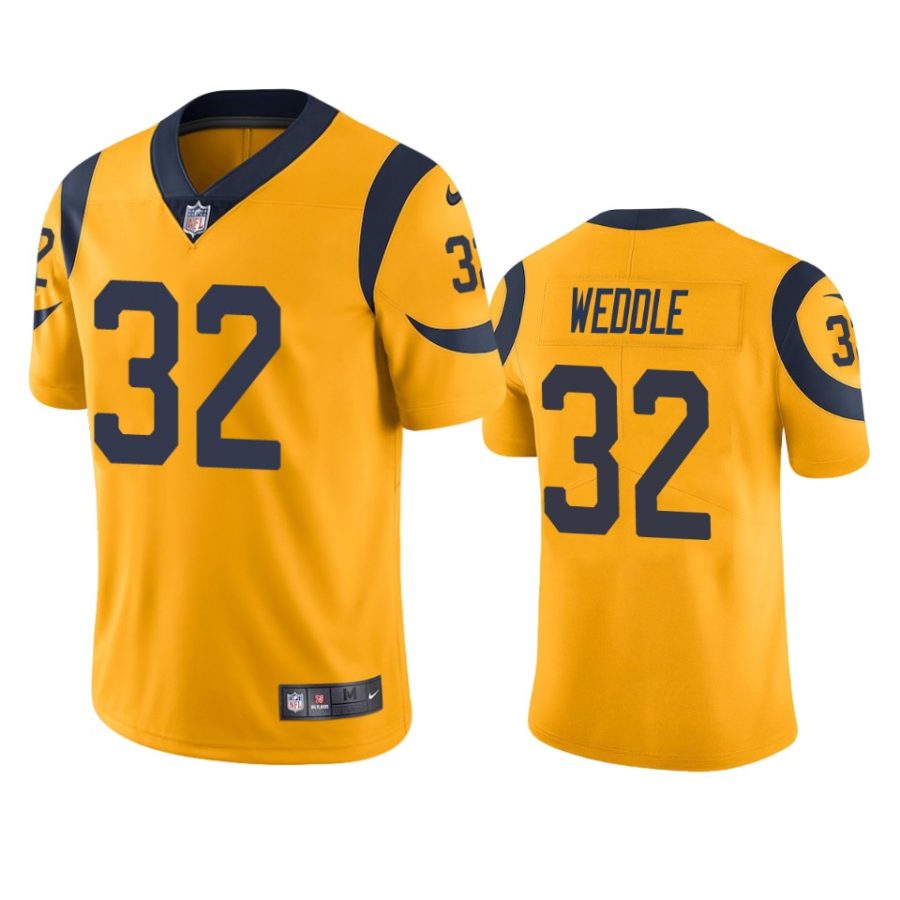 mens color rush limited eric weddle rams gold jersey