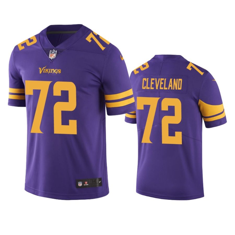 mens color rush limited ezra cleveland vikings purple jersey