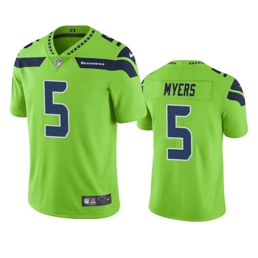 mens color rush limited jason myers seahawks green jersey
