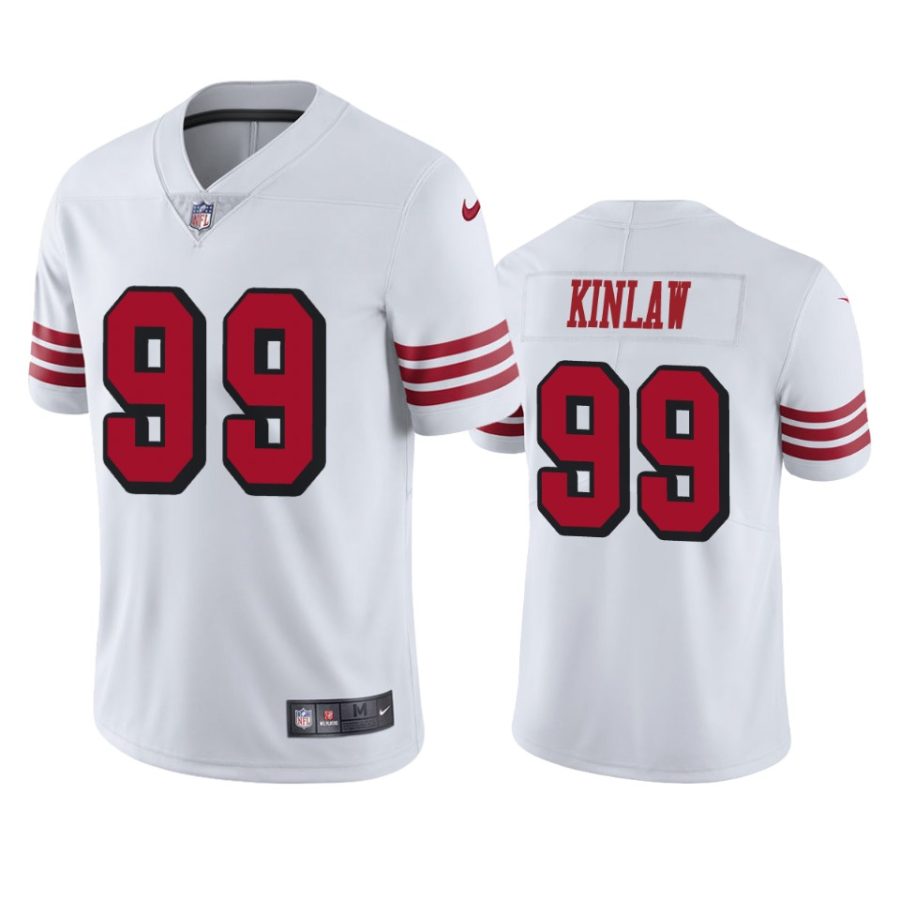 mens color rush limited javon kinlaw 49ers white jersey