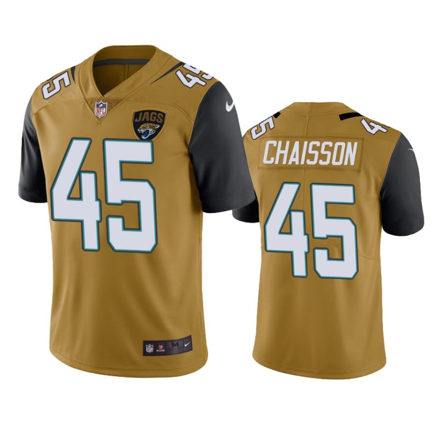 mens color rush limited klavon chaisson jaguars gold jersey