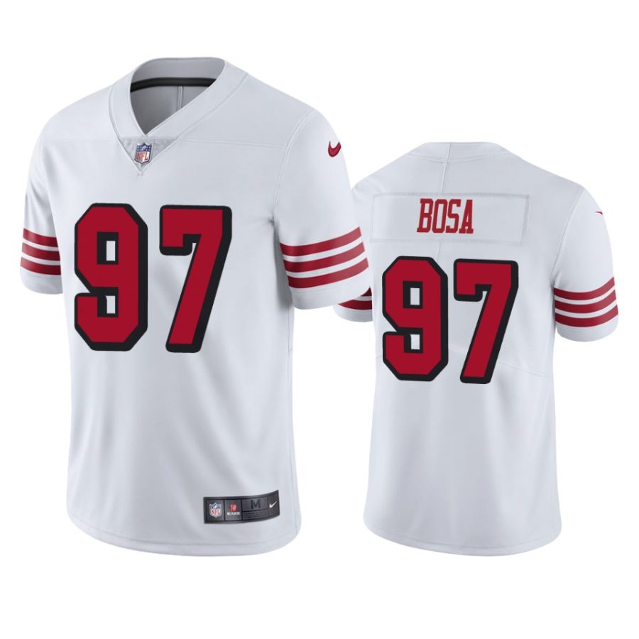 mens color rush limited nick bosa 49ers white jersey