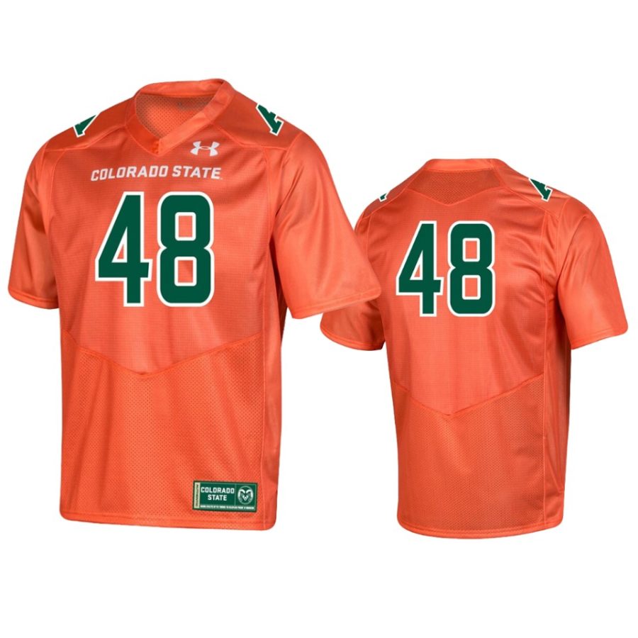 mens colorado state rams 48 replica orange game jersey