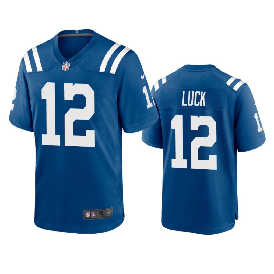 mens colts andrew luck royal 2020 game jersey