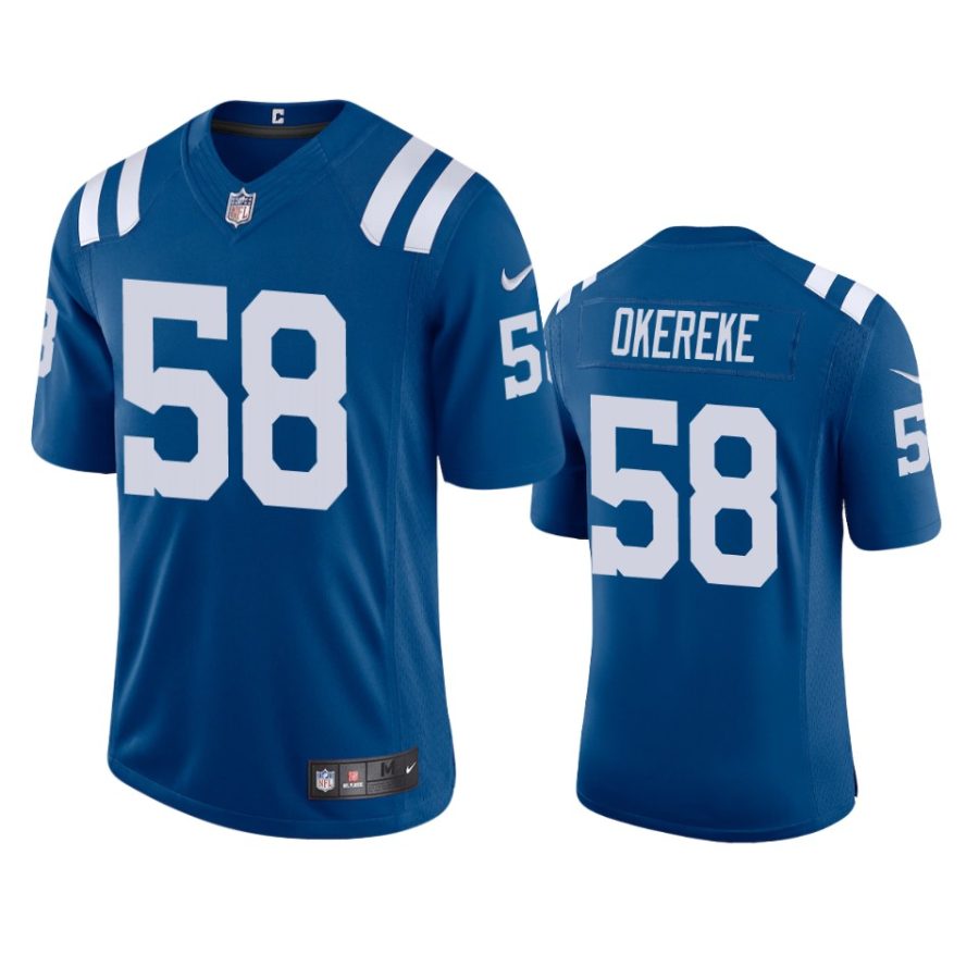 mens colts bobby okereke royal 2020 vapor limited jersey