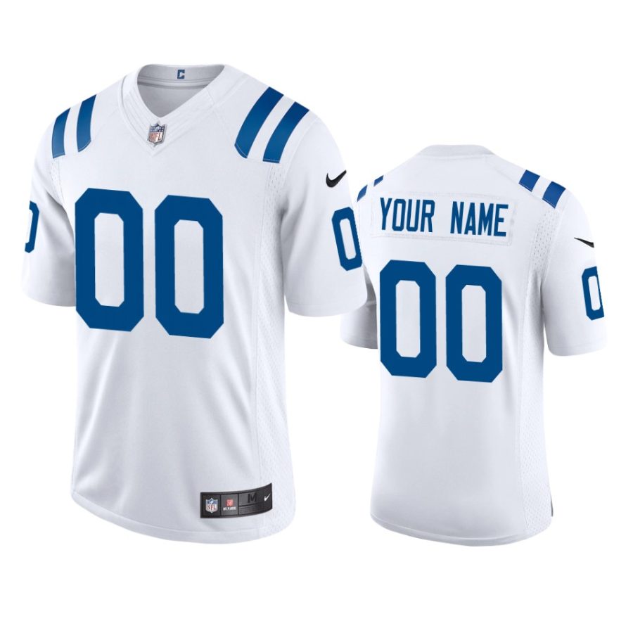 mens colts custom white 2020 vapor limited jersey