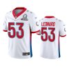 mens colts darius leonard white game 2022 afc pro bowl jersey