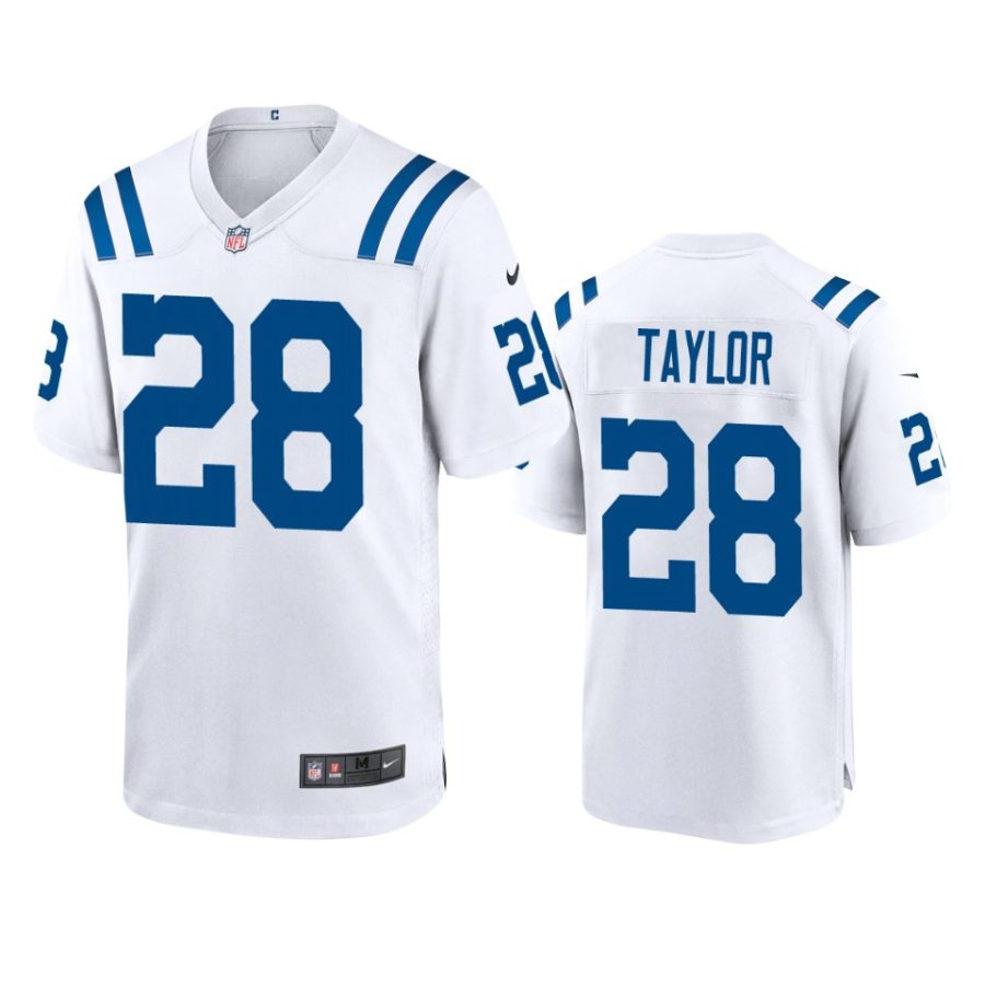 mens colts jonathan taylor white game jersey