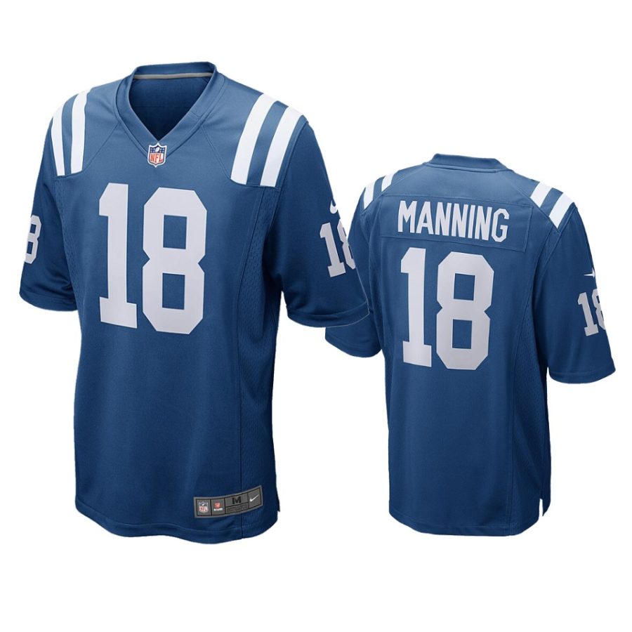 mens colts peyton manning royal game jersey