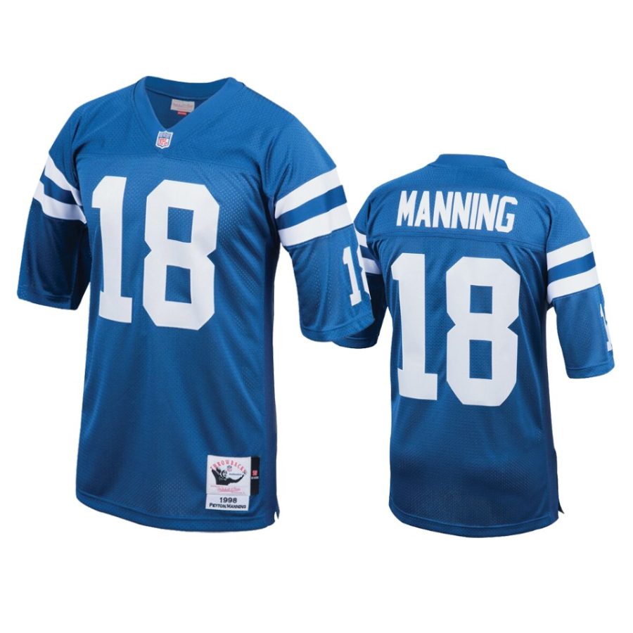 mens colts peyton manning royal throwback 1998 authenti jersey