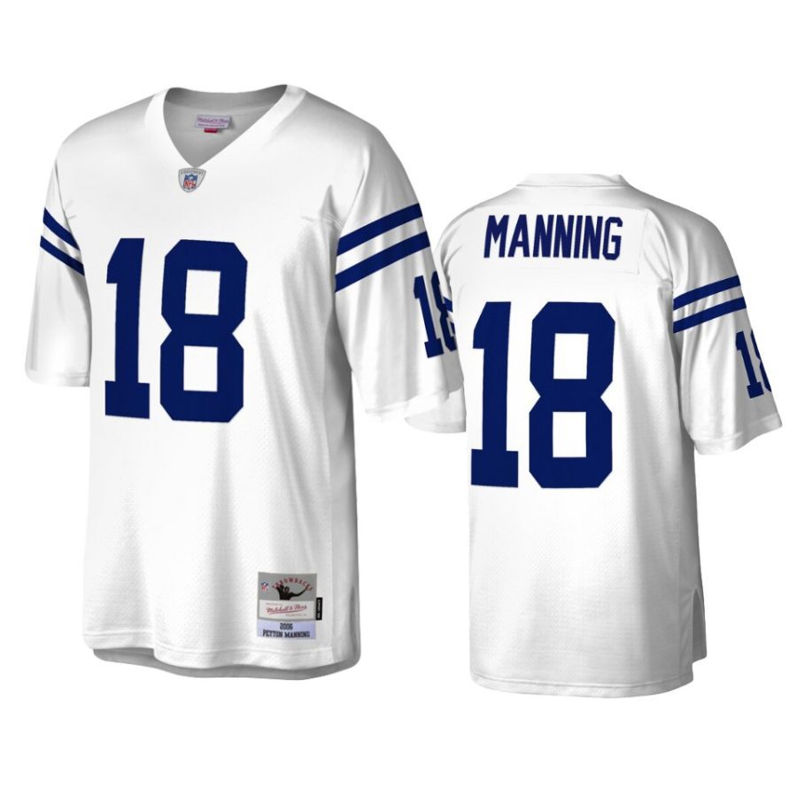 mens colts peyton manning white legacy replica jersey