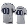 mens cowboys custom gray inverted legend jersey