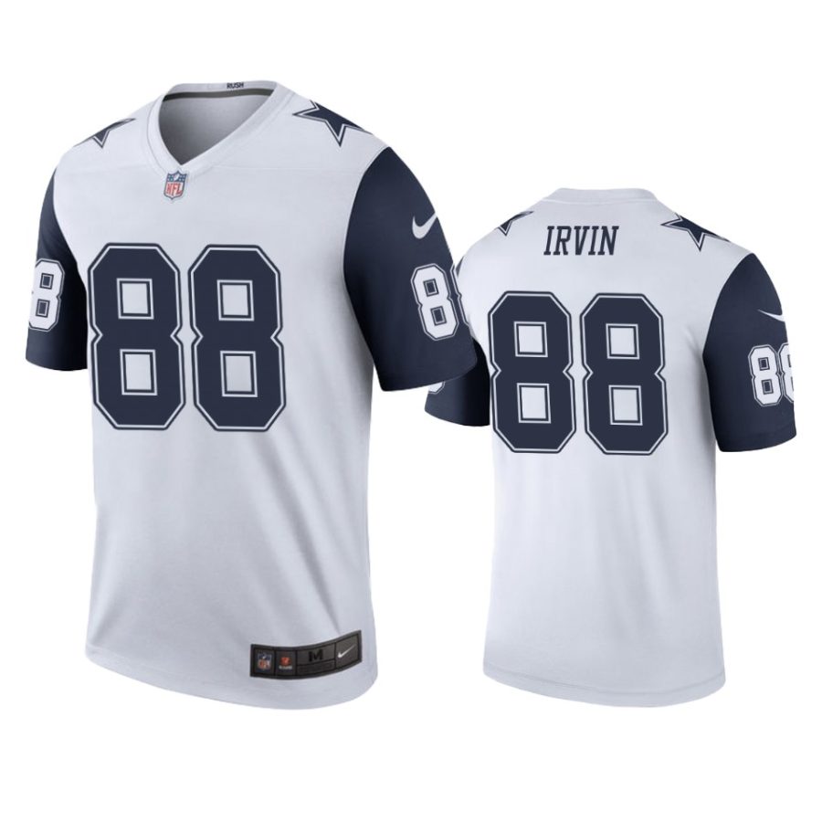 mens cowboys michael irvin white color rush legend jersey