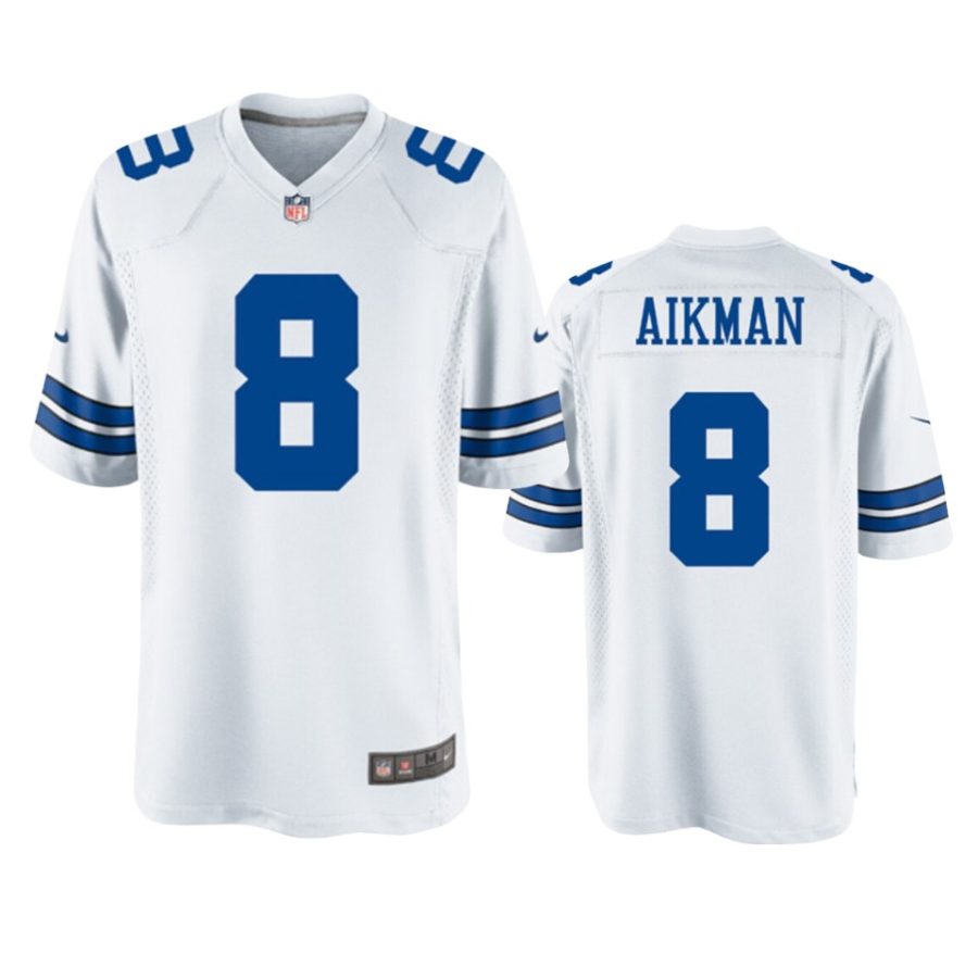 mens cowboys troy aikman white legends replica jersey