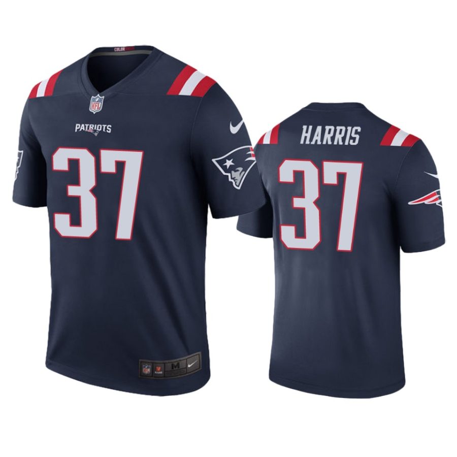 mens damien harris patriots navy color rush legend jersey