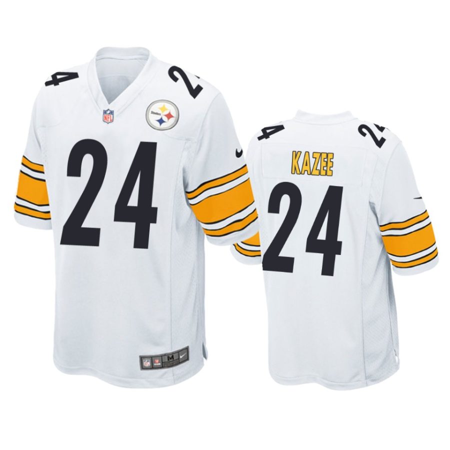 mens damontae kazee steelers white game jersey