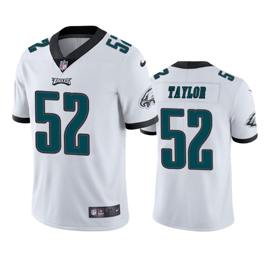 mens davion taylor eagles white vapor jersey